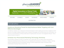 Tablet Screenshot of pharmaleaders.com